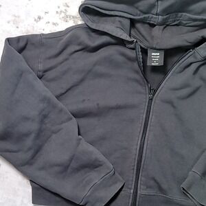 SKIMS Zip Up Hoodie 3X Gray Cotton Lounge Sweatshirt Cozy Oversized Plus Size